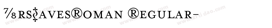 MrsEavesRoman Regular字体转换